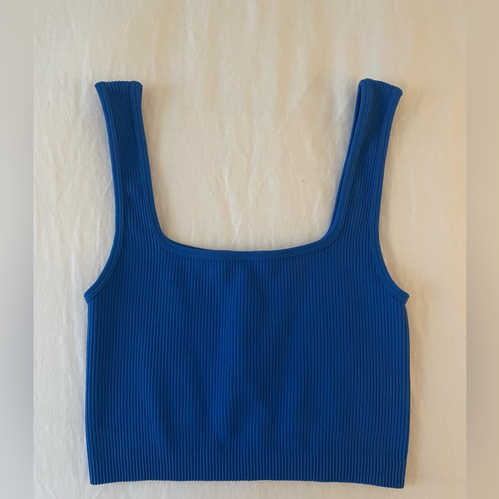 NWOT Zara Ribbed Crop Tank